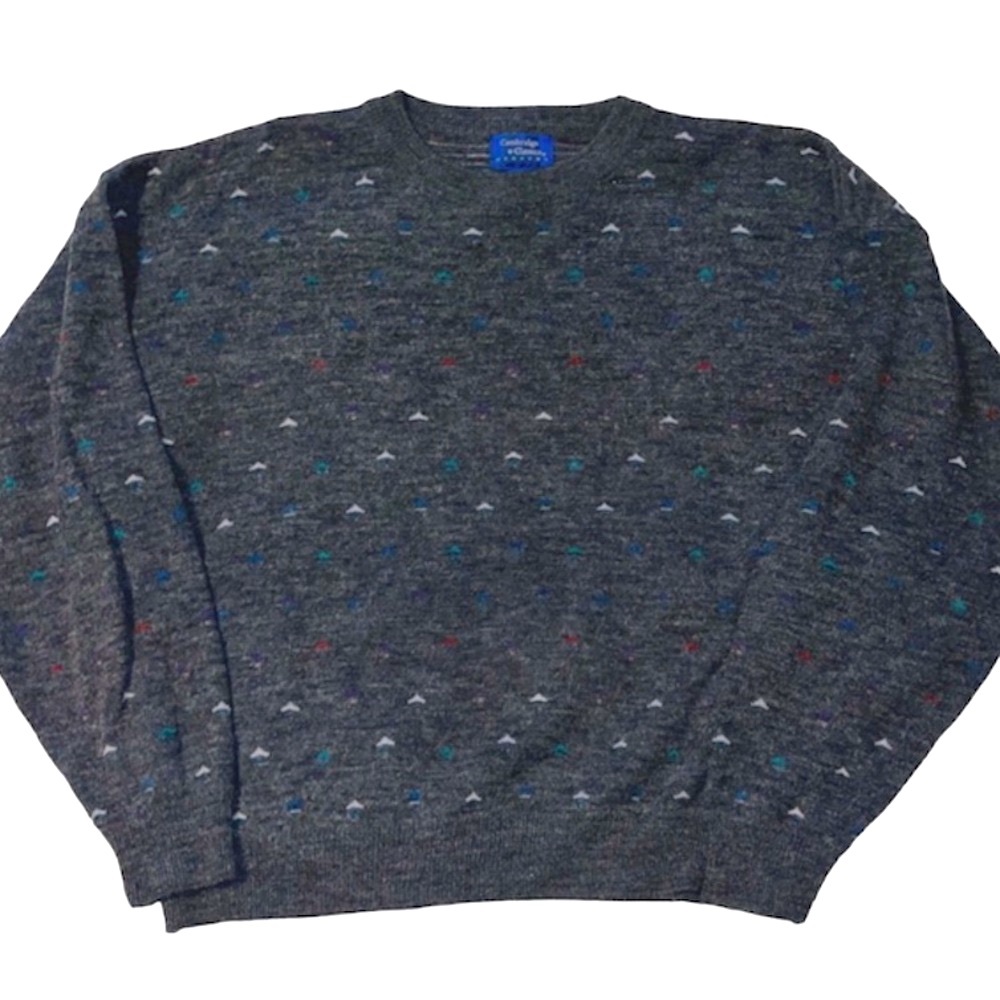 Vintage 90s Cambridge Classics Mervyns Acrylic Wool Blend Knit Pullover Sweater
